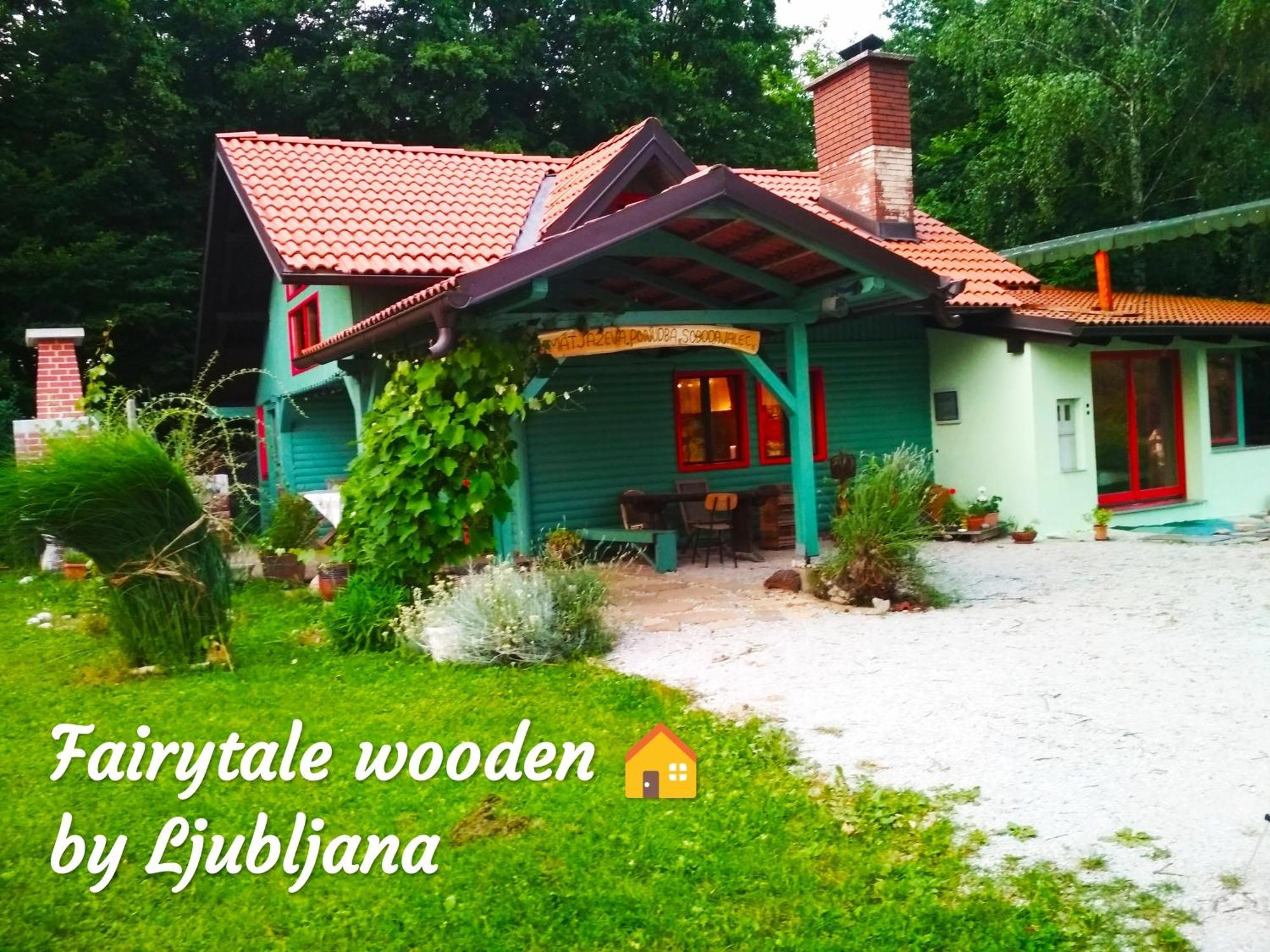 Fairytale Wooden House By Ljubljana Villa Grosuplje Luaran gambar