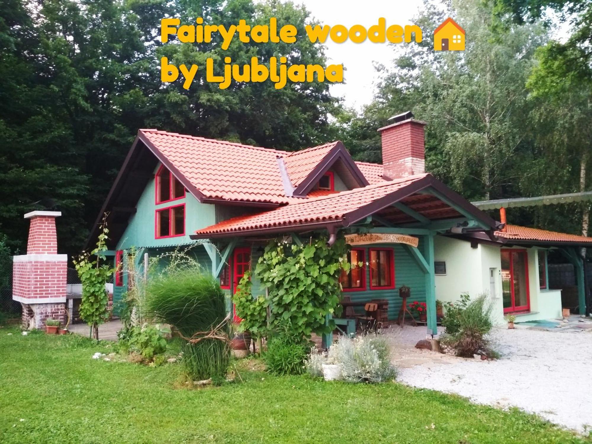 Fairytale Wooden House By Ljubljana Villa Grosuplje Luaran gambar
