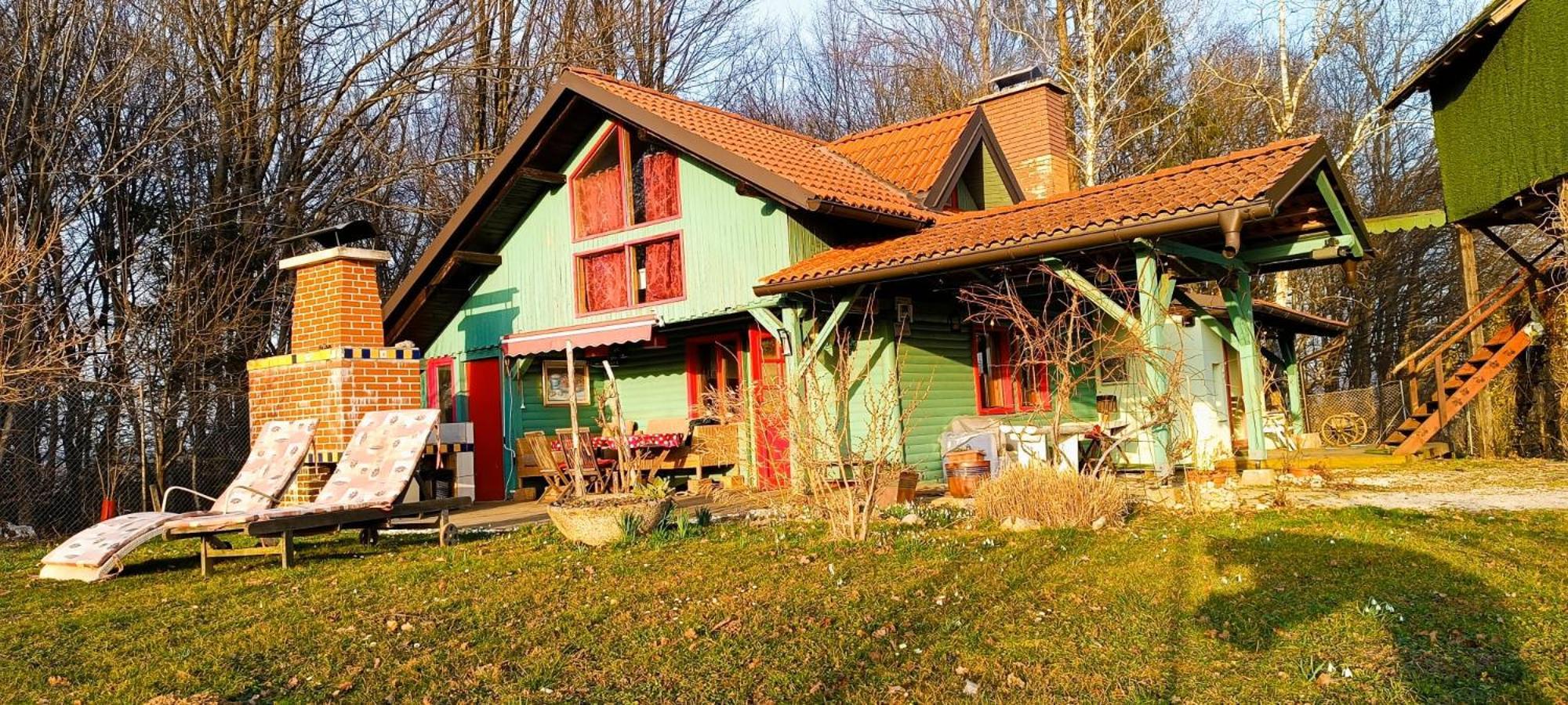 Fairytale Wooden House By Ljubljana Villa Grosuplje Luaran gambar